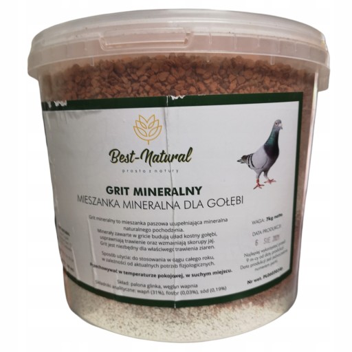 Grit Grit Mineral для голубей ведро 7кг