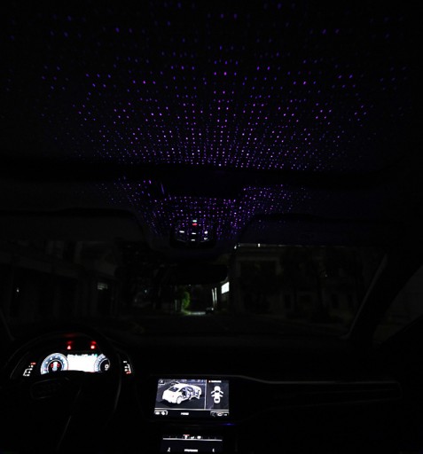 USB светодиодный автомобильный проектор STARS BLUE