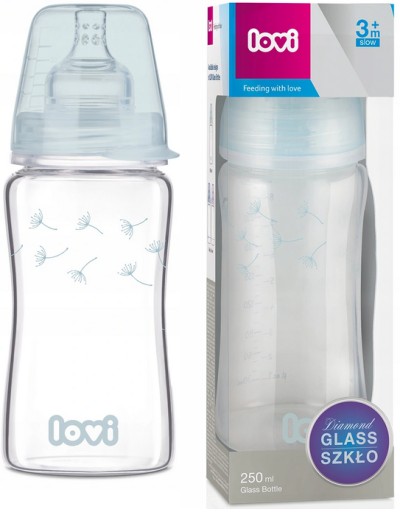 Бутылка Lovi Diamond Glass 250 мл 74 205 botanic 3m