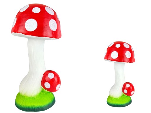 Figurka ogrodowa dekoracyjna grzyb podwójny 34x18x18cm polskiej produkcji