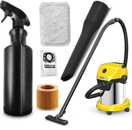 НАБОР ДЛЯ МОЙКИ ПЫЛЕСОСА KARCHER WD 3 ПРЕМИУМ