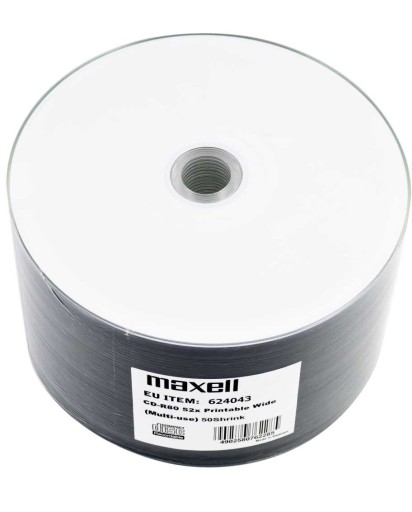 CD-R Maxell 50 шт. ДЛЯ ПЕЧАТИ.