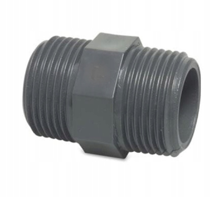 Nypel gwintowany PVC-U GZ 1/2