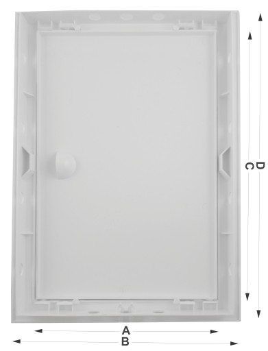 БЕЛАЯ ПЛАСТИКОВАЯ ПВХ ДВЕРЬ 20 X 30