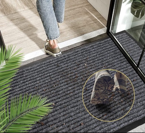 WYCIERACZKA POD DRZWI WEJŚCIOWA MATA OCZYSZCZAJĄCA BUTY 60X80CM ZESTAW X2