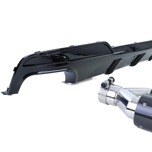 ВЫХЛОПНЫЙ ДИФФУЗОР BMW F10 F11 10+ ЧЕРНЫЙ ХРОМ