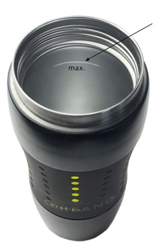 PREMIUM PODRÓŻNY TERMOS KUBEK TERMICZNY NA KLIK STAL NIERDZEWNA 420ml CR
