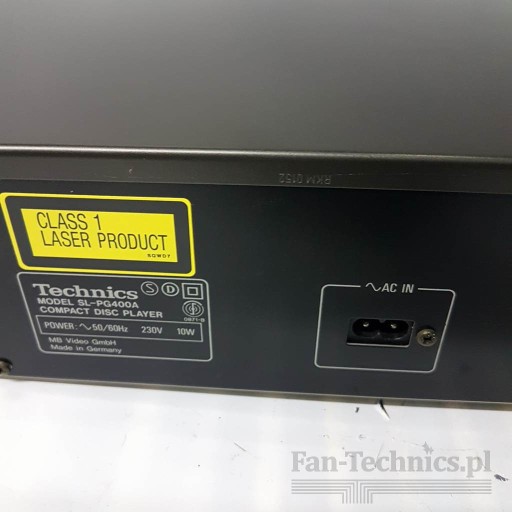 Fan-Technics Technics CD SL-PG400A Магазин Лодзь