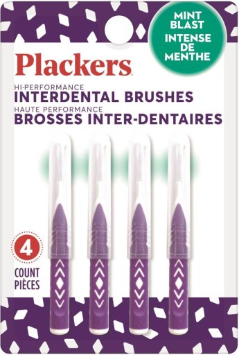 Кисточки Plackers 4 шт. Набор мини-кистей.