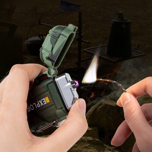 F13 ЭЛЕКТРОННАЯ ЗАЖИГАЛКА, НАРУЖНАЯ, ВЕТРОЗАЩИТНАЯ, ЗАРЯЖКА ОТ USB