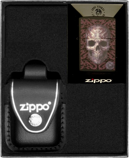 Подарочный набор ZIPPO ANNE STOKES SKULL HIGH POLISH ЧЕРНЫЙ*№3