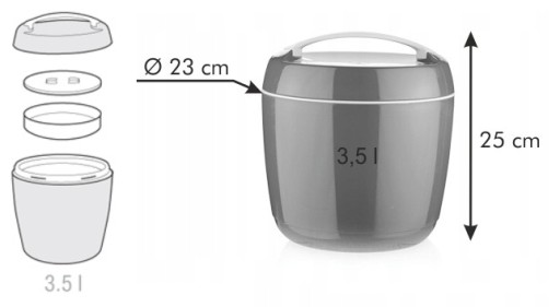 THERMO BOX LUNCHBOX 3.5L THERMO BOX MENTIONER