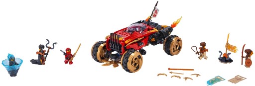 LEGO NINJAGO 70675 Катана 4x4 Кай Нья Поджигатель Чар