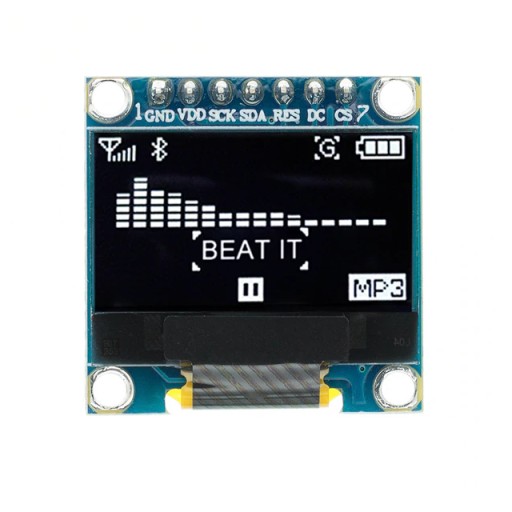 OLED 128x64 3 В SSD1306 SPI 0,96