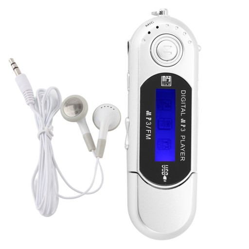 MP3-ПЛЕЕР USB-ПЕРЕВОД FM-РАДИО СЕРЕБРЯНЫЙ, серебристый