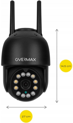 3x KAMERA ZEWNĘTRZNA OBROTOWA 25s LAN 12 DIOD LED IP66 WIFI FULL HD 4x ZOOM
