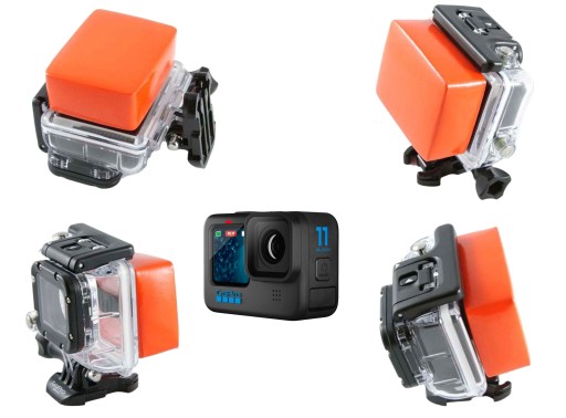Плавающая губка для плавучести для черных камер GoPro Hero 12, 11, 10, 9, 8