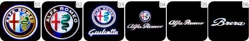 ALFA ROMEO Led Logo Projektor Brera Spider lampka