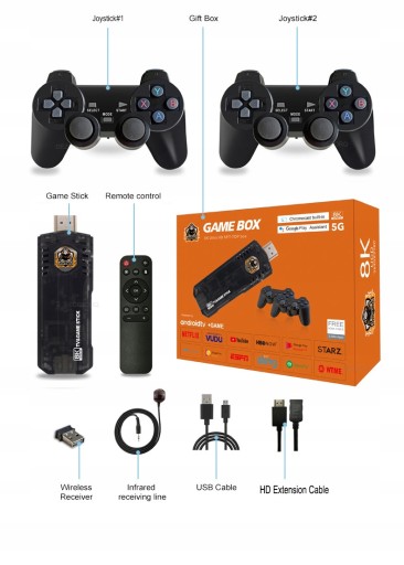 X8 Game Stick 4K 10000 gier Arcade Retro Video