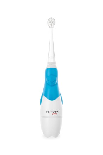 Детская звуковая зубная щетка SEYSSO Baby Ice Blue на батарейках