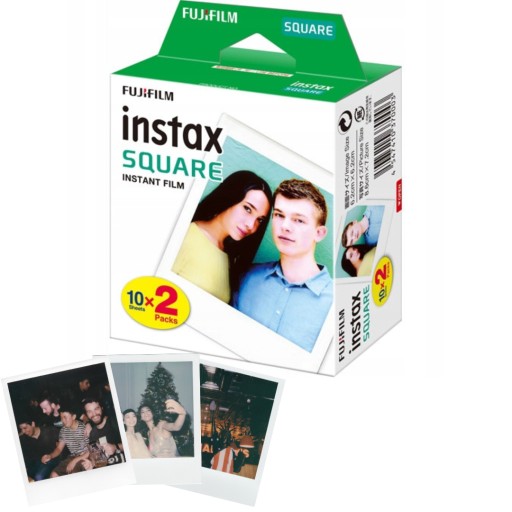 Картридж Instax SQUARE 5x20шт 100 ФОТОГРАФИЙ Пленка Fujifilm SQ1 SQ6 Ссылка на принтер