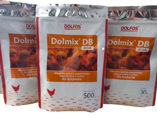Dolmix DB drink Witaminy dla Kur Brojlerów Rozpuszczalne 0,5 kg