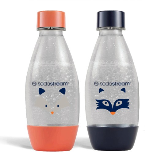 Набор бутылочек меньшего размера для карбонизатора Sodastream 0,5л «Барсук/енот», две упаковки.