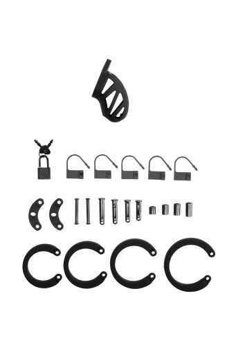 Мужской пояс верности Erectile Cage, модель 23 — Клетка верности — 2,5 дюйма / 6,5 см