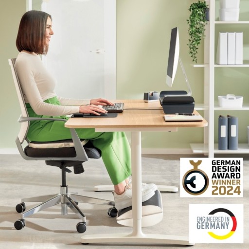 Ergonomiczny Regulowany Podnóżek Leitz Ergo szary