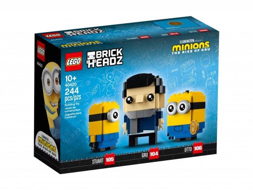 LEGO 40420 BrickHeadz Грю, Стюарт и Отто