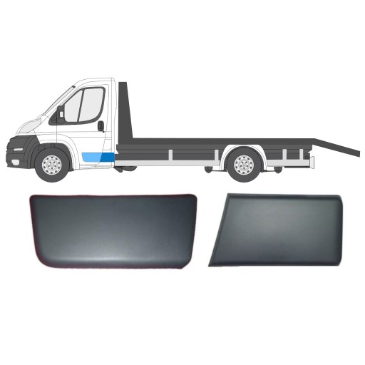 Listwy kabina zestaw Ducato Boxer Jumper 2006-