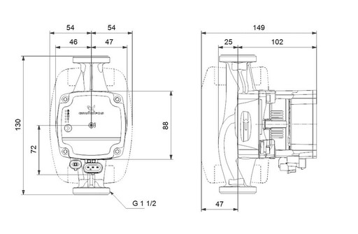 Насос Grundfos Alpha 1L 25-40/180 99160579