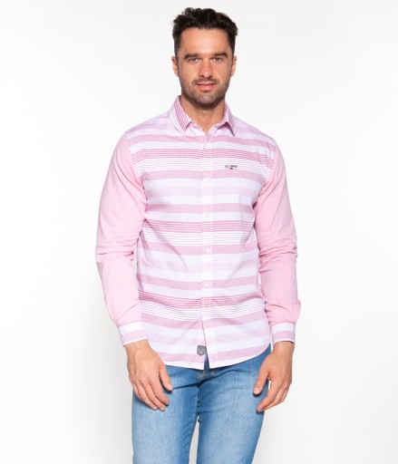 LEE COOPER Мужская рубашка OMAR 7013 RED, размер XL