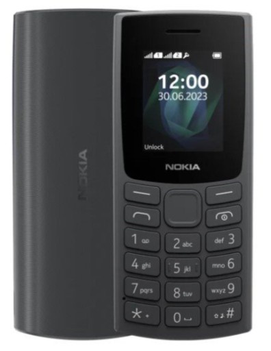 Телефон Nokia 105 2023 с двумя SIM-картами, фонарик, игры, радио