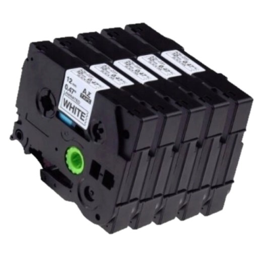 5x Лента для BROTHER TZ231 12 мм белая TZ231 PT-H105