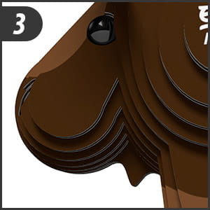 LOSE ANTLERS PUZZLE 3D ECO EDU PUZZLE 24 EL. 6+