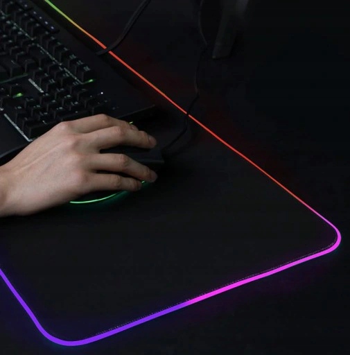 Коврик для игровой мыши со светодиодной подсветкой RGB, БОЛЬШОЙ XXL