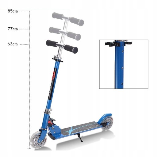 Самокат двухколесный Costway SP0547BL Синий
