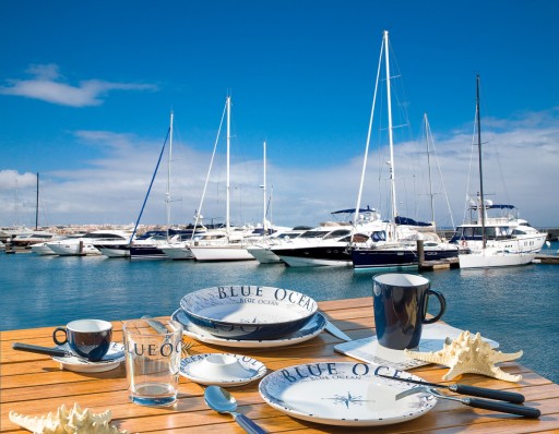ОБЕДЕННЫЙ НАБОР BRUNNER BLUE OCEAN МЕЛАМИНОВЫЙ 8 предм.