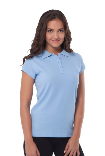 Женская рубашка ПОЛО, хлопок ПОЛО SHIRT JHK POPL-200, бирюзовый TU, XXL