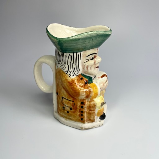 Staffordshire stary figuralny śmieszny dzbanek kufelek tzw. Toby Jug