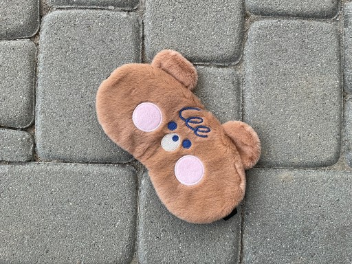 МАСКА ДЛЯ СПЯЩЕГО ПУЗЫРЯ РЕЛАКСАЦИЯ BEAR BEAR PLUSH коричнево-коричневый