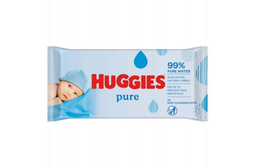 Влажные салфетки Huggies Pure 56 шт. 99% чистая вода
