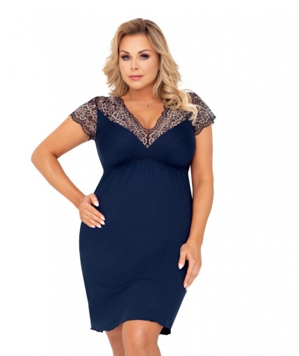 ВИСКОЗНАЯ НОЧНАЯ РУБАШКА DONNA GRETA PLUS [5XL]