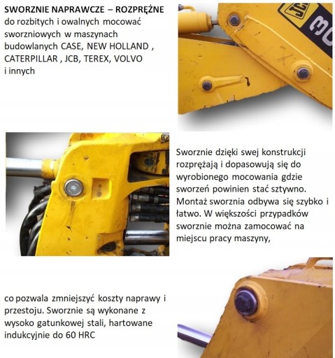 РЕМОНТНЫЕ ШТИФТЫ задней бабки TEREX FERMEC 760 860 960