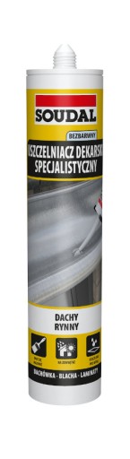 SOUDAL СПЕЦИАЛИЗИРОВАННЫЙ КРОВЕЛЬНЫЙ ГЕРМЕТИК, ПРОЗРАЧНЫЙ 280МЛ