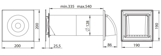 AWENTA REKUPERATOR KOMPAKTOWY HRV125P Z PILOTEM