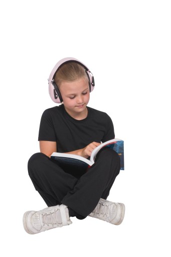 DOOKY Junior розовые защитные наушники с шумоподавлением 3+ (5-16 лет)