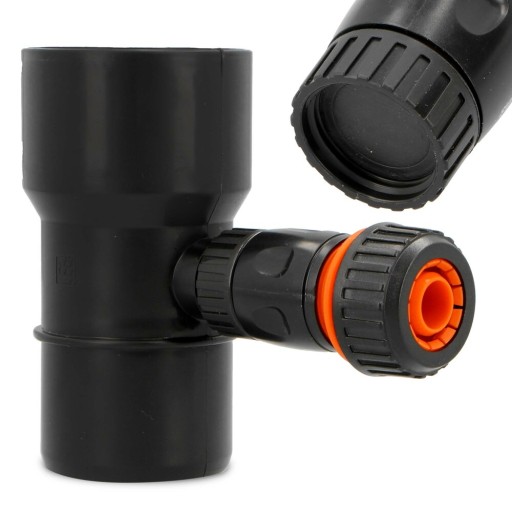 ŁAPACZ DESZCZÓWKI 63 MM ZBIERACZ WODY DESZCZOWEJ ODZYSKIWACZ RYNNY CZARN X5