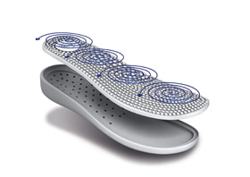 SCHOLL NEW MASSAGE медицинские факирк шлепанцы серебро
